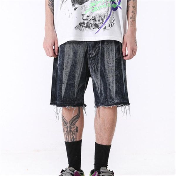 men's shorts rainbowtouches 2021 hip-hop high street personality skateboard trend washed do old burr loose jean men, White;black
men's shorts rainbowtouches 2021 hip-hop high street personality skateboard trend washed do old burr loose jean men, White;black