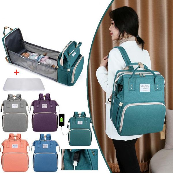 diaper bags usb baby bag bed backpack for mom maternity stroller nappy large capacity nursing care upgrade hooks
diaper bags usb baby bag bed backpack for mom maternity stroller nappy large capacity nursing care upgrade hooks