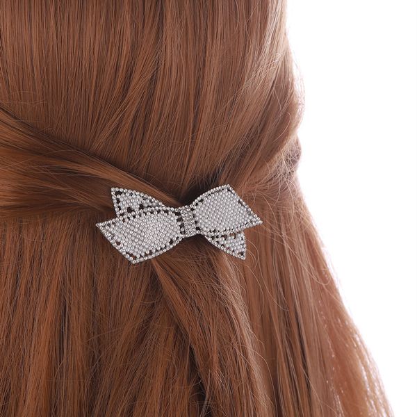 fashion personality bowknot hairpin pearl diamond one clip hair accessories women, Golden;silver
fashion personality bowknot hairpin pearl diamond one clip hair accessories women, Golden;silver