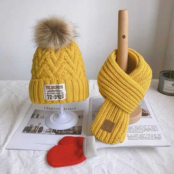 three-piece children's winter/autumn woolen cap for boys and girls warm scarf gloves combination baby jumper knitted hat, Blue;gray
three-piece children's winter/autumn woolen cap for boys and girls warm scarf gloves combination baby jumper knitted hat, Blue;gray