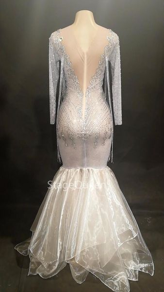 casual dresses women stage net yarn long dress full silver bling sparkling crystals nightclub party wear singer dancer costume, Black;gray
casual dresses women stage net yarn long dress full silver bling sparkling crystals nightclub party wear singer dancer costume, Black;gray