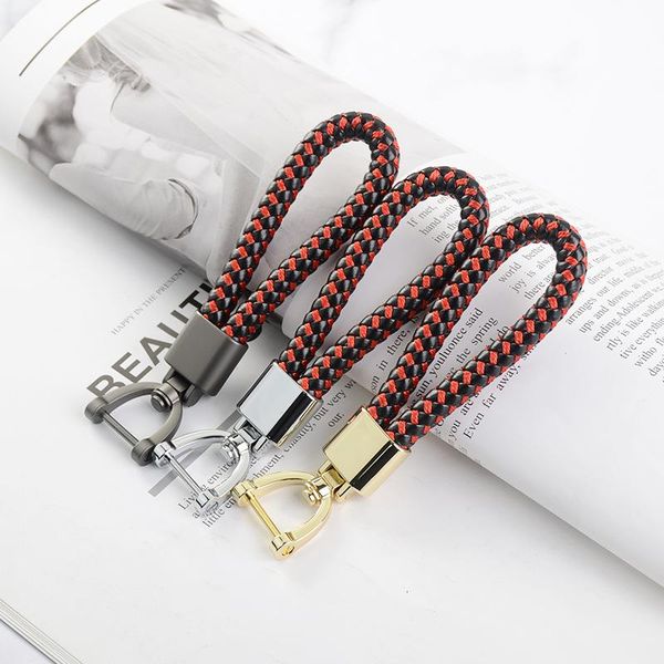 keychains light luxury design hand woven leather mixed color car keychain 360 degree horseshoe buckle ring for men's jewelry, Silver
keychains light luxury design hand woven leather mixed color car keychain 360 degree horseshoe buckle ring for men's jewelry, Silver