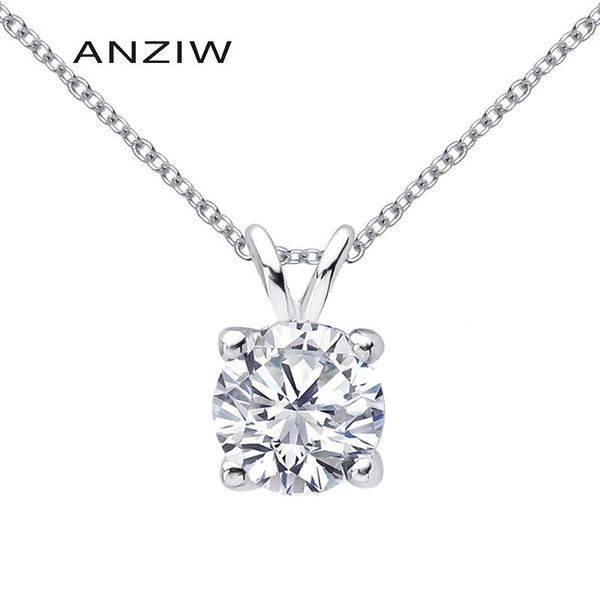 chains anziw 925 sterling silver pendant necklace 1ct 2ct round solitiare 4 prongs with 17.7'' o shape/box chain
chains anziw 925 sterling silver pendant necklace 1ct 2ct round solitiare 4 prongs with 17.7'' o shape/box chain