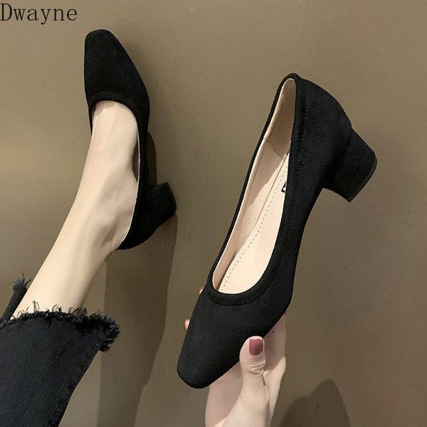 dress shoes 2021 retro style shallow mouth korean version of the thick heel square suede single women, Black
dress shoes 2021 retro style shallow mouth korean version of the thick heel square suede single women, Black