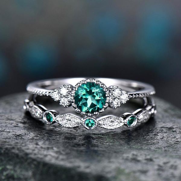 cluster rings 2pcs/set luxury green blue stone crystal finger for women sliver color wedding engagement bands jewelry gifts 2021, Golden;silver
cluster rings 2pcs/set luxury green blue stone crystal finger for women sliver color wedding engagement bands jewelry gifts 2021, Golden;silver