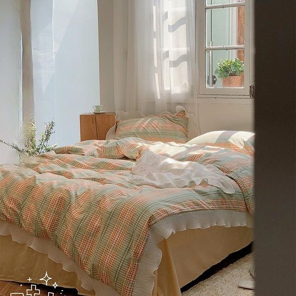 bedding sets cotton four piece quilt set duvet cover king size comforter pillow case