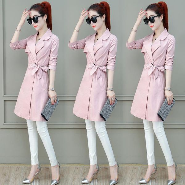 women's trench coats elegant windbreaker long section spring style waist casual autumn ladies jacket tide high quality, Tan;black
women's trench coats elegant windbreaker long section spring style waist casual autumn ladies jacket tide high quality, Tan;black