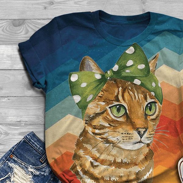 womens t shirt women harajuku plus size short sleeve 3d cat o neck camisetas mujer, White
womens t shirt women harajuku plus size short sleeve 3d cat o neck camisetas mujer, White