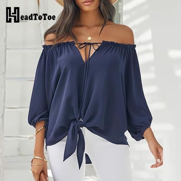 women's blouses & shirts off shoulder plain long sleeve blouse women, White 
women's blouses & shirts off shoulder plain long sleeve blouse women, White