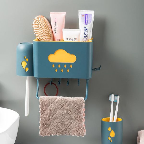 toothbrush holders household multifunctional holder, toothpaste, cosmetic storage box, bathroom accessories, kitchen accessories set
toothbrush holders household multifunctional holder, toothpaste, cosmetic storage box, bathroom accessories, kitchen accessories set