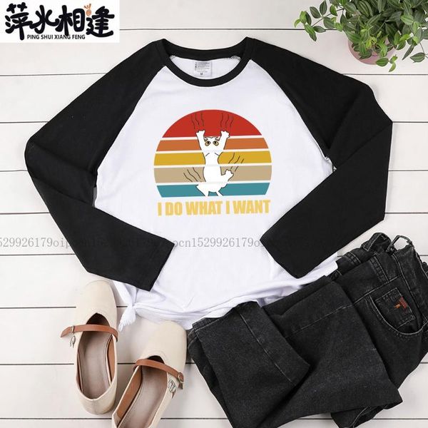 women's t-shirt i do what want print long sleeve t-shirts women autumn winter for fashion crew neck two-tone stiching woman tshirt, White
women's t-shirt i do what want print long sleeve t-shirts women autumn winter for fashion crew neck two-tone stiching woman tshirt, White