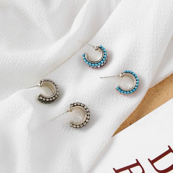 stud silver needle small cute color rhinestone c shape mini retro ethnic style earrings for girl fashion jewelry accessories, Golden;silver
stud silver needle small cute color rhinestone c shape mini retro ethnic style earrings for girl fashion jewelry accessories, Golden;silver
