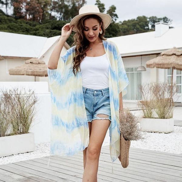 women's swimwear summer women's kimono chiffon cardigans 2021 striped stitching female casual beach cover up tassel bathing swimw, White;black
women's swimwear summer women's kimono chiffon cardigans 2021 striped stitching female casual beach cover up tassel bathing swimw, White;black