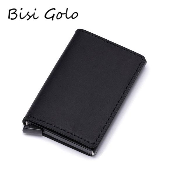 card holders bisi goro 2021 genuine leather holder fashion men and women metal rfid vintage aluminium box travel wallet, Brown;gray
card holders bisi goro 2021 genuine leather holder fashion men and women metal rfid vintage aluminium box travel wallet, Brown;gray