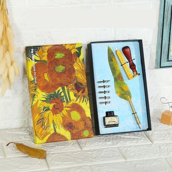 M0oZ creative founta pens feather oil patg style gift box dipped in water calligraphy calligraphy brush and water gift pen ink set
M0oZ creative founta pens feather oil patg style gift box dipped in water calligraphy calligraphy brush and water gift pen ink set