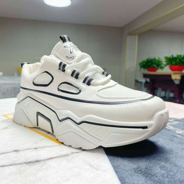 Casual shoes Thick soled sports shoes 2021 new summer breathable DZK3, Red