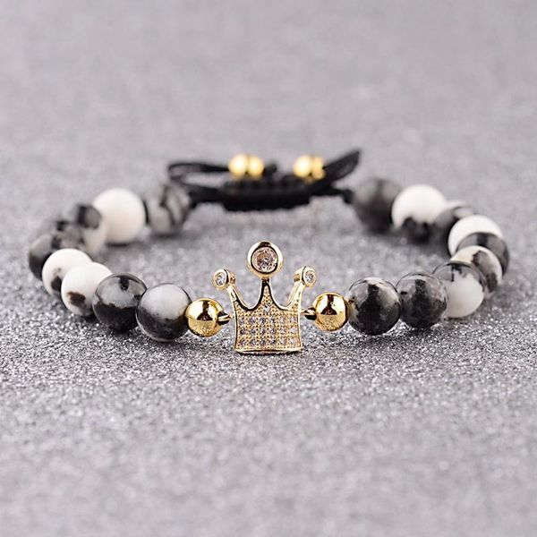beaded, strands amader 2021 fashion women 8mm natural stone bead braided bracelets queen crown white zircon bracelets&bangles pulseras abl03, Black
beaded, strands amader 2021 fashion women 8mm natural stone bead braided bracelets queen crown white zircon bracelets&bangles pulseras abl03, Black