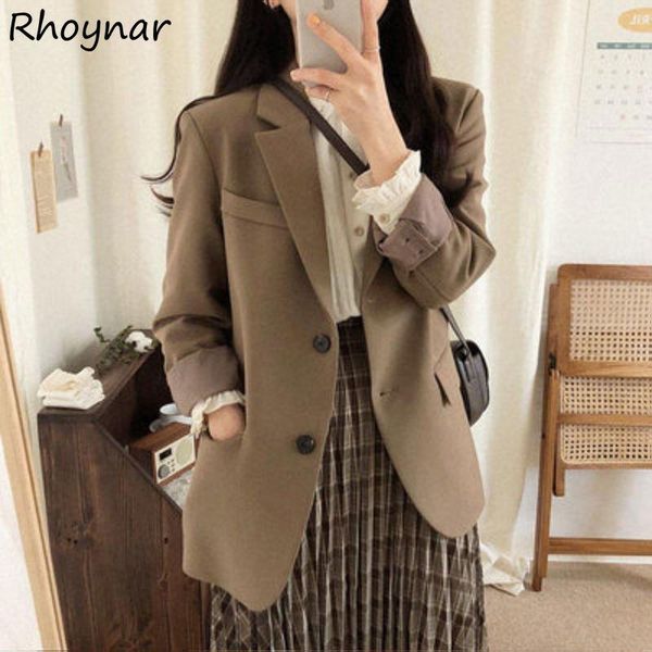 women's suits & blazers women spring vintage fit elegant daily chic female all-match korean style soft solid pocket leisure streetwear, White;black
women's suits & blazers women spring vintage fit elegant daily chic female all-match korean style soft solid pocket leisure streetwear, White;black