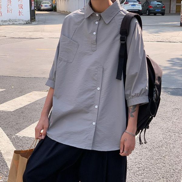 summer short-sleeved shirt men's fashion casual men streetwear korean loose pullover mens large size -5xl shirts, White;black
summer short-sleeved shirt men's fashion casual men streetwear korean loose pullover mens large size -5xl shirts, White;black