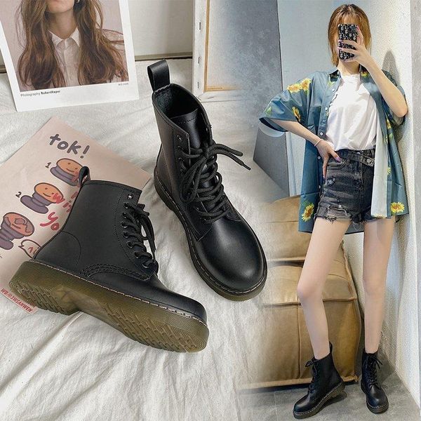 solid black leather boots autumn winter ankle for women shoes woman thick bottom platform motorcycle plus size
solid black leather boots autumn winter ankle for women shoes woman thick bottom platform motorcycle plus size