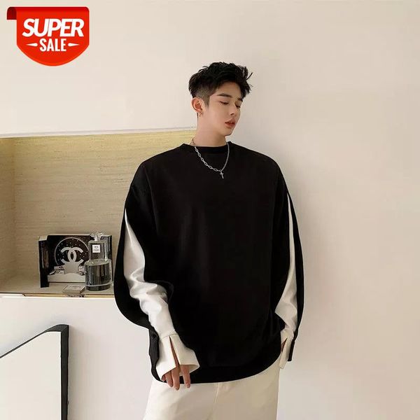 2020 men's loose two-piece color coats long sleeves white hoodies cotton casual pullover fashion print oversized sweatshirts #0i12, Black
2020 men's loose two-piece color coats long sleeves white hoodies cotton casual pullover fashion print oversized sweatshirts #0i12, Black