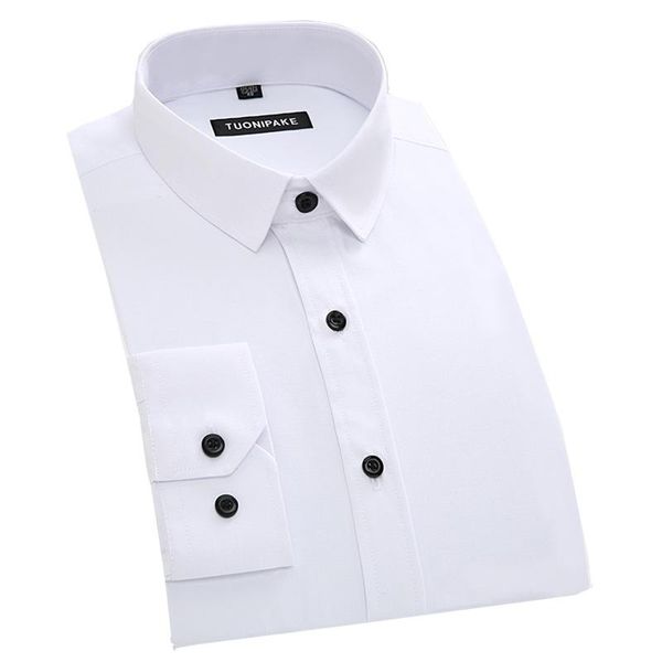 men's dress shirts long-sleeved shirt slim-fitting iron-white small collar youth business casual, White;black
men's dress shirts long-sleeved shirt slim-fitting iron-white small collar youth business casual, White;black
