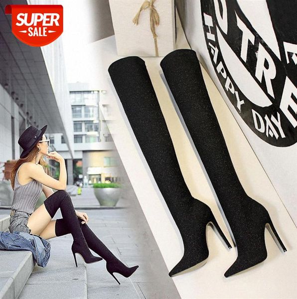 125-2 european and american style fashion super high-heeled stiletto sequined cloth shiny nightclub slim over-the-knee boots #ju2c
125-2 european and american style fashion super high-heeled stiletto sequined cloth shiny nightclub slim over-the-knee boots #ju2c