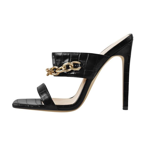 sandals onlymaker women's summer high heels black slip-on open square toe chain strap shoes party dress casual big size us5-15
sandals onlymaker women's summer high heels black slip-on open square toe chain strap shoes party dress casual big size us5-15