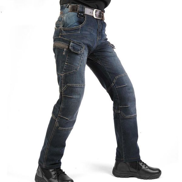men's jeans new ix7 swat military style cargo men casual motorcycle denim biker stretch multi pockets tactical combat army jean fm, Blue
men's jeans new ix7 swat military style cargo men casual motorcycle denim biker stretch multi pockets tactical combat army jean fm, Blue