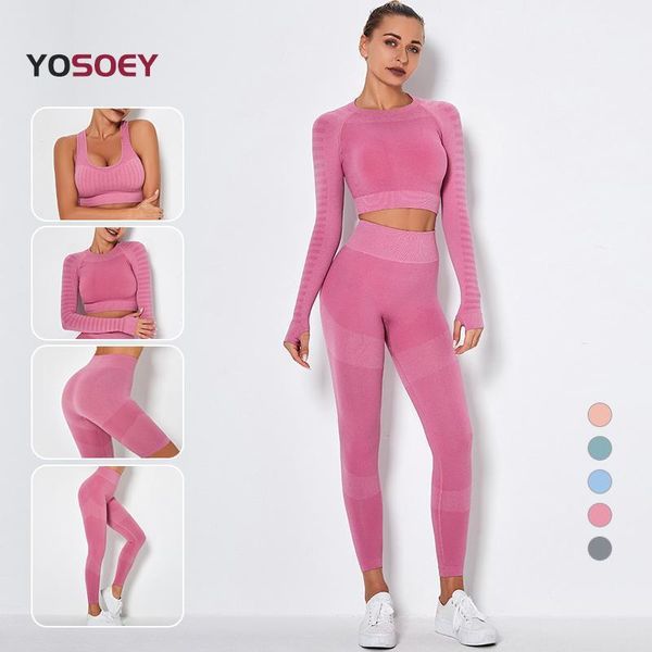 yoga outfit yosoey 2/3/4pcs women seamless set gym fitness clothing high waist leggings+long sleeve shirts sports bra sportswear suits
yoga outfit yosoey 2/3/4pcs women seamless set gym fitness clothing high waist leggings+long sleeve shirts sports bra sportswear suits