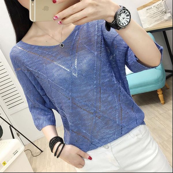 womens sweaters knitted sweater hollow jacket thin style summer bat sleeve blouse korean version of loose mesh tunnels, White;black
womens sweaters knitted sweater hollow jacket thin style summer bat sleeve blouse korean version of loose mesh tunnels, White;black