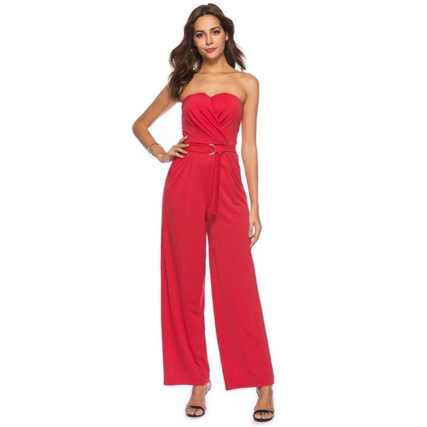 women's jumpsuits & rompers women bright red strapless backless plus size one piece pleated sashes trousers, Black;white
women's jumpsuits & rompers women bright red strapless backless plus size one piece pleated sashes trousers, Black;white