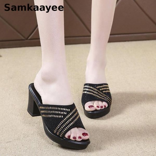 sandals size 35-41 women summer female crystal slipper platform pumps mujer high heels shoes peep toe leather solid sandalias 44, Black
sandals size 35-41 women summer female crystal slipper platform pumps mujer high heels shoes peep toe leather solid sandalias 44, Black