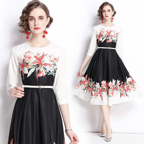 casual dresses elegant flower printing dress luxury prom gown classic long robes vestido de festa party, Black;gray
casual dresses elegant flower printing dress luxury prom gown classic long robes vestido de festa party, Black;gray