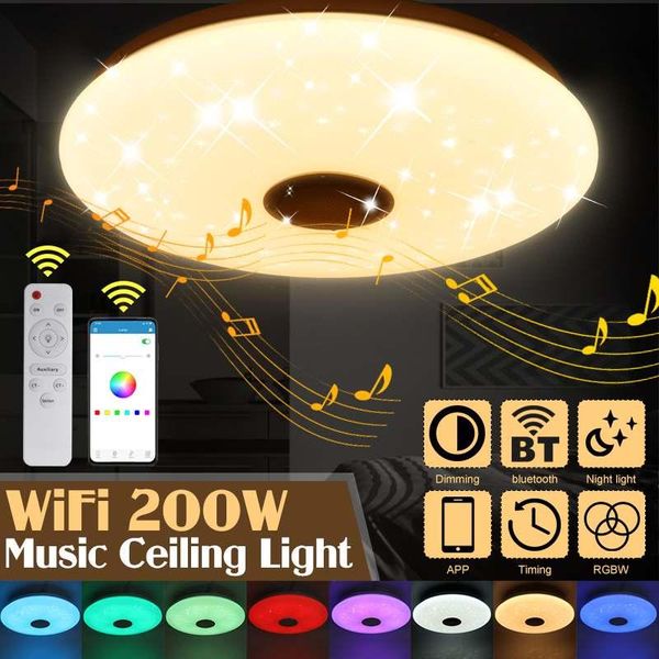 ceiling lights upgrade wifi 200w led with high sound quality speaker rgb dimmable bedroom light works home/alexa
ceiling lights upgrade wifi 200w led with high sound quality speaker rgb dimmable bedroom light works home/alexa
