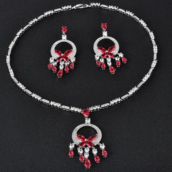 earrings & necklace unique butterfly crystal cubic zirconia setting big round shape bridal jewelry sets elegant dangle earring for women, Silver
earrings & necklace unique butterfly crystal cubic zirconia setting big round shape bridal jewelry sets elegant dangle earring for women, Silver