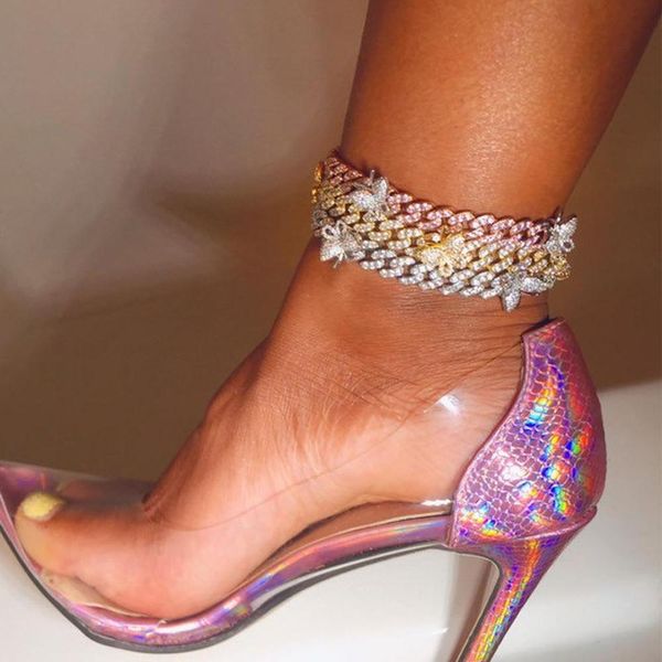 1pcs hip hop jewelry iced out butterfly anklet crystal cuban chain for women fashion bling butterfly charm anklet foot jewelry, Red;blue
1pcs hip hop jewelry iced out butterfly anklet crystal cuban chain for women fashion bling butterfly charm anklet foot jewelry, Red;blue