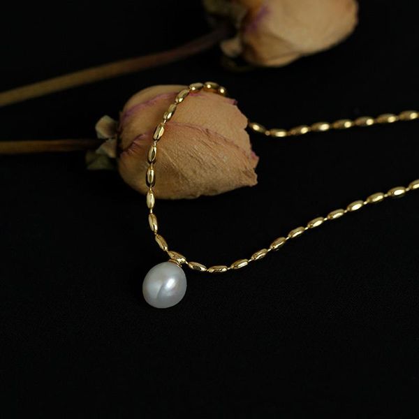 pendant necklaces european and american natural pearl necklace female design sense french retro clavicle chain spring summer products, Silver
pendant necklaces european and american natural pearl necklace female design sense french retro clavicle chain spring summer products, Silver