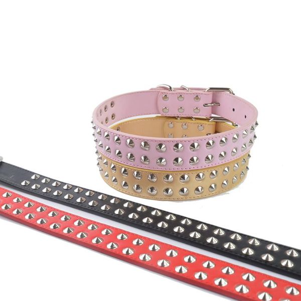 dog collars & leashes adjustable leather rivet spiked studded pet puppy collar neck strap medium supplies 2sizes 18-22''
dog collars & leashes adjustable leather rivet spiked studded pet puppy collar neck strap medium supplies 2sizes 18-22''