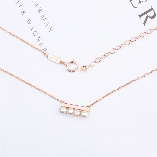 three beads balance beam pearl necklace with t home yao kind of 18 k gold pendant akoya pearls female hayse seawater, Silver
three beads balance beam pearl necklace with t home yao kind of 18 k gold pendant akoya pearls female hayse seawater, Silver