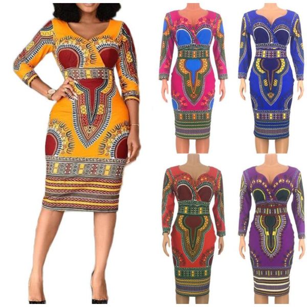 casual dresses women three quarter sleeve v neck africa style autumn bodycon national stylish long dress, Black;gray
casual dresses women three quarter sleeve v neck africa style autumn bodycon national stylish long dress, Black;gray