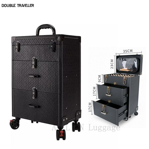 trolley cosmetic case spinner wheels makeup dresser beauty luggage rolling suitcase professional large bag bags & cases
trolley cosmetic case spinner wheels makeup dresser beauty luggage rolling suitcase professional large bag bags & cases