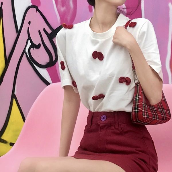 women's t-shirt clothing in the spring and summer fashion han edition brim less small non-lined age superior coat clothing z6yw, White
women's t-shirt clothing in the spring and summer fashion han edition brim less small non-lined age superior coat clothing z6yw, White