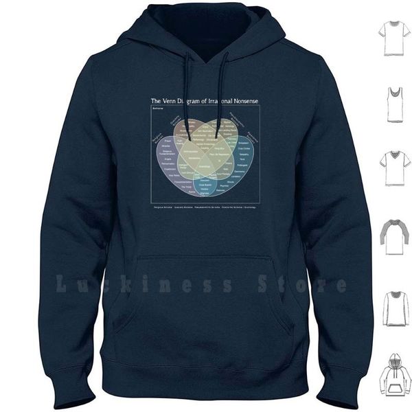 men's hoodies & sweatshirts the venn diagram of irrational nonsense ( dark ) long sleeve science skeptic skepticism, Black
men's hoodies & sweatshirts the venn diagram of irrational nonsense ( dark ) long sleeve science skeptic skepticism, Black