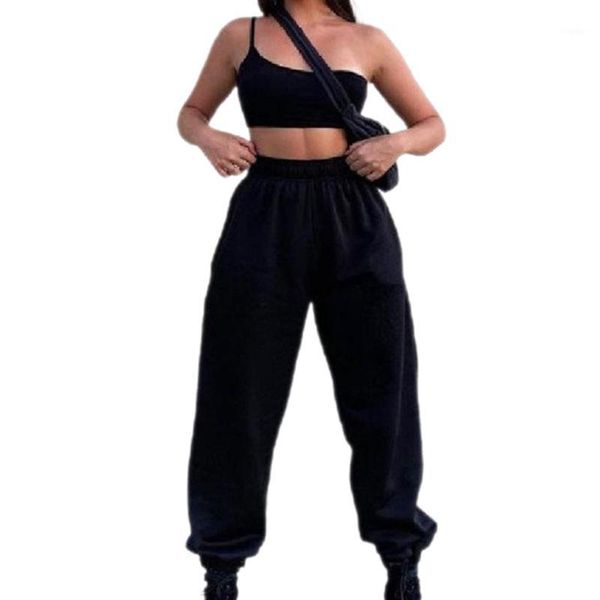 women high waist baggy solid color casual sport joggers sweatpants street hip hop fashion pants trousers streetwear women's & capris, Black;white
women high waist baggy solid color casual sport joggers sweatpants street hip hop fashion pants trousers streetwear women's & capris, Black;white