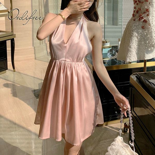 summer pink satin backless mini party sleeveless off shoulder women silk dress 210415, Black;gray
summer pink satin backless mini party sleeveless off shoulder women silk dress 210415, Black;gray