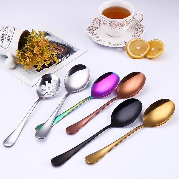 stainless steel dinner spoon long handled coffee spoontableware table spoons buffet creative communal colander soup
stainless steel dinner spoon long handled coffee spoontableware table spoons buffet creative communal colander soup