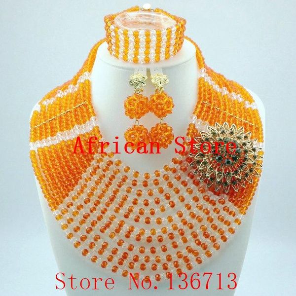 earrings & necklace est african beads jewelry set nigerian wedding 7 color multi layer / women sy121-5, Silver
earrings & necklace est african beads jewelry set nigerian wedding 7 color multi layer / women sy121-5, Silver
