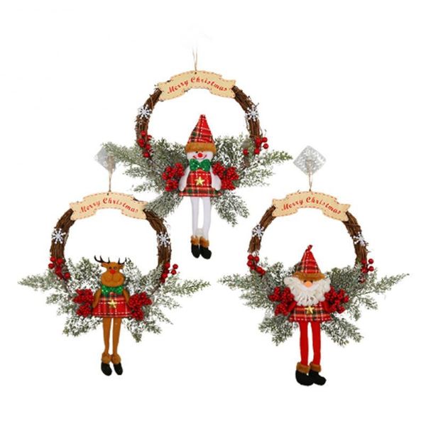 decorative flowers & wreaths artificial christmas wreath santa claus snowman elk beautiful wall window door for front
decorative flowers & wreaths artificial christmas wreath santa claus snowman elk beautiful wall window door for front