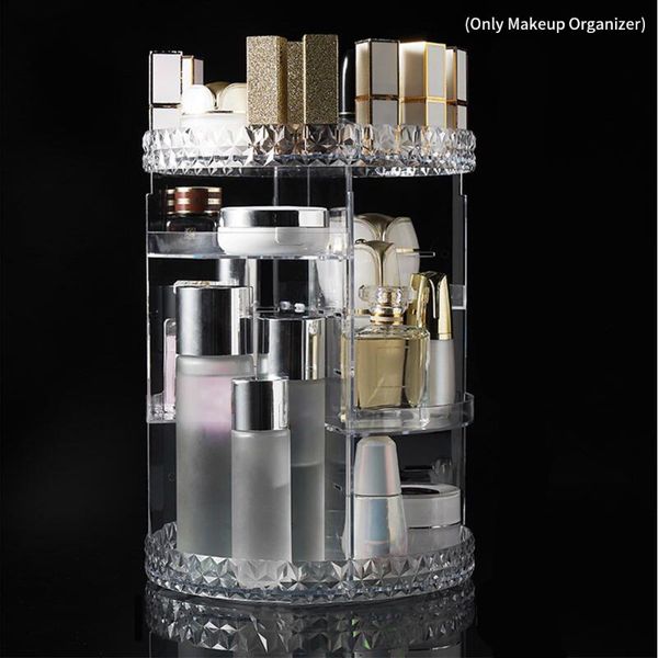 makeup organizer fashion dresser bedroom cosmetic storage box 360 degree rotating brushes lipsticks adjustable shelf height boxes & bins
makeup organizer fashion dresser bedroom cosmetic storage box 360 degree rotating brushes lipsticks adjustable shelf height boxes & bins